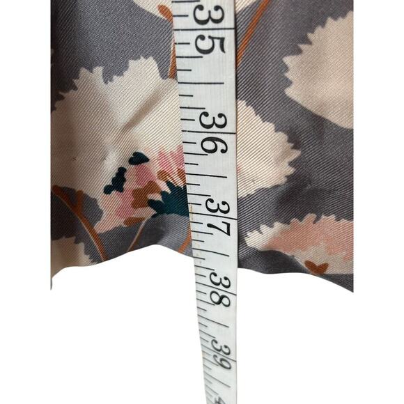 J Crew Collection Thistle Floral Dress Size 6 Silk Multicolor Long Sleeve V-Neck - Picture 11 of 12